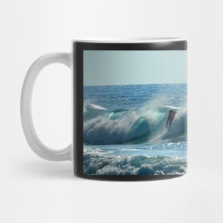 Surfeur sur la côte pacifique du Mexique Mug